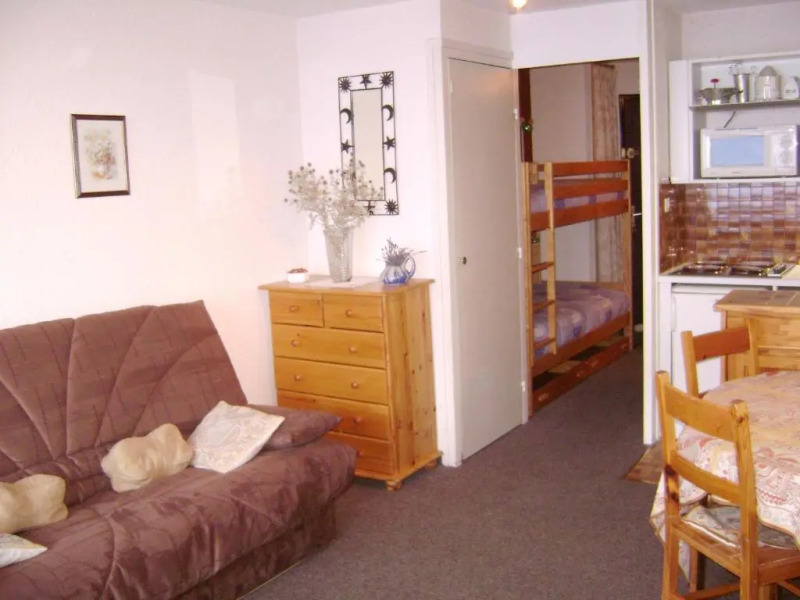 Studio in Montgenèvre, With Wonderful Mountain View, Balcony and Wifi - 400 m From the Slopes