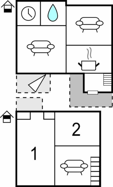 Stunning Home in Hultsfred With 2 Bedrooms and Wifi