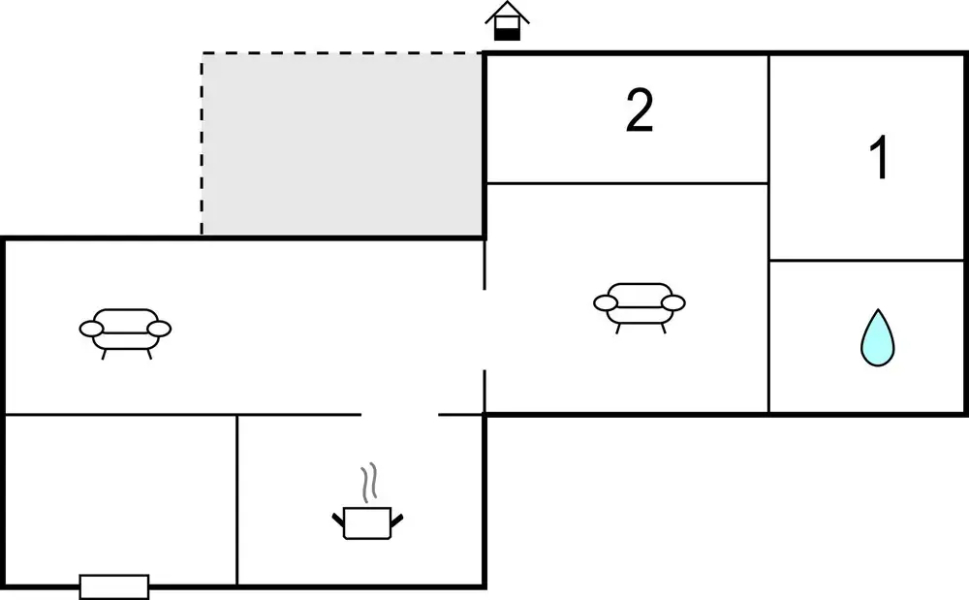 Stunning Home in Gol With 2 Bedrooms