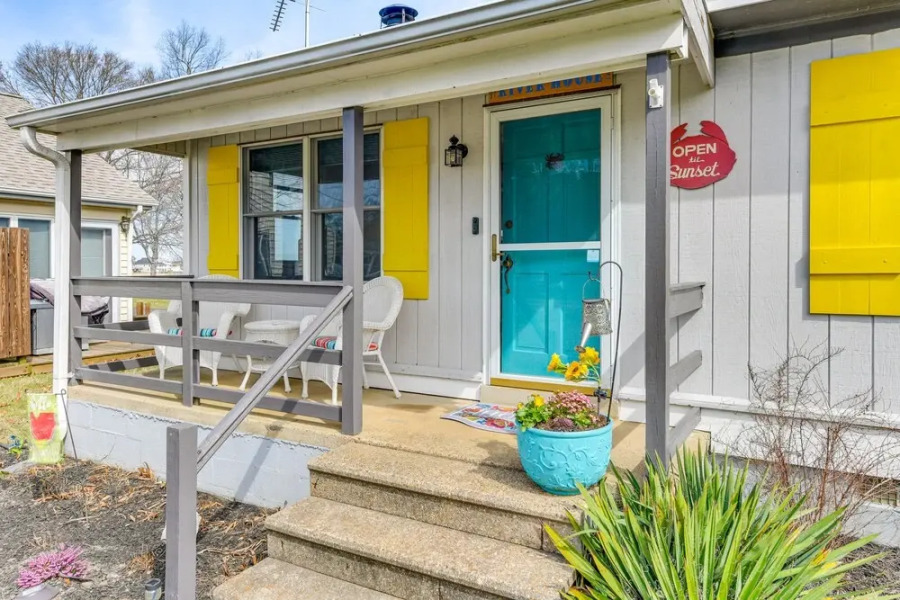 Riverfront Colonial Beach Home w/ Private Beach!