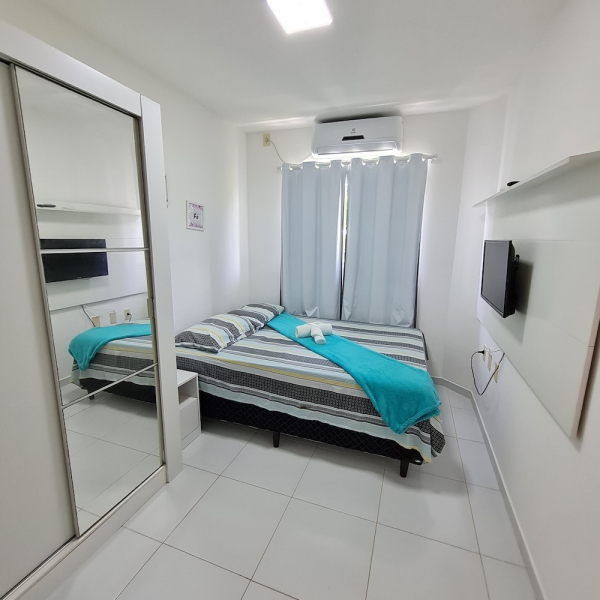 Flat 201 Maria Farinha com Cobertura Mar