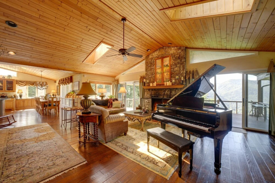 Grand Maggie Valley Home w/ Decks & Mountain Views