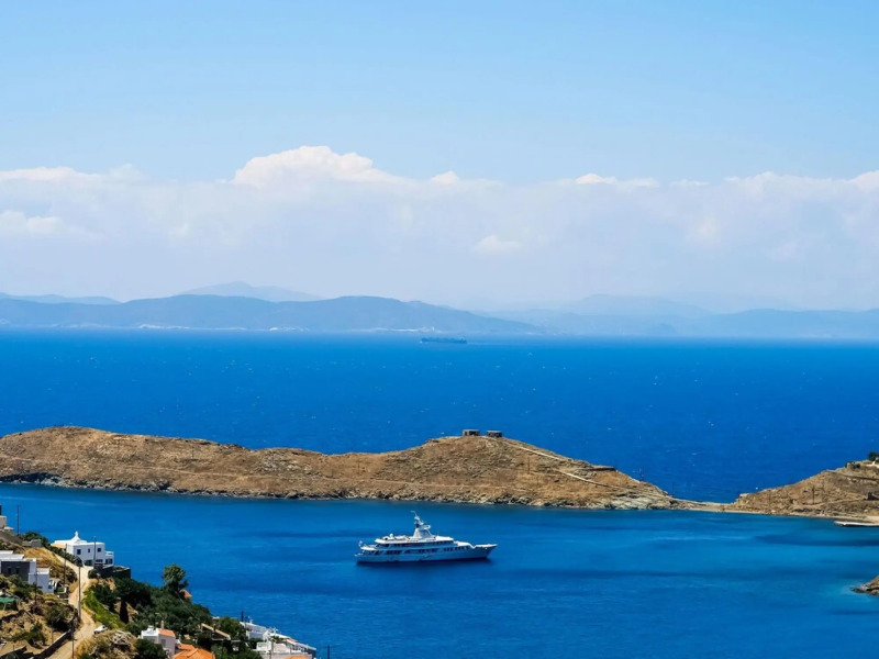Beautiful Villa in Kea Island, 1st Island Under Athens, Views Nicolas Golf