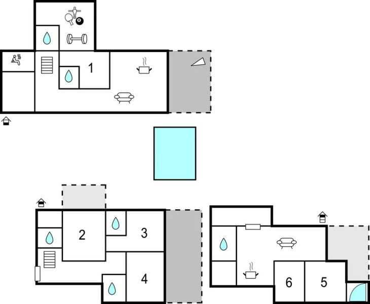 Amazing Home in Barbat na Rabu With 6 Bedrooms, Jacuzzi and Outdoor Swimming Pool