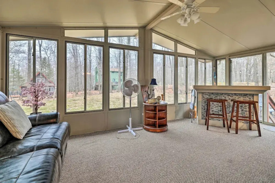 Walk to Locust Lake: Poconos Vacation Home!