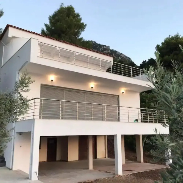 Villa Christina Asproneri With Panoramic Sea View