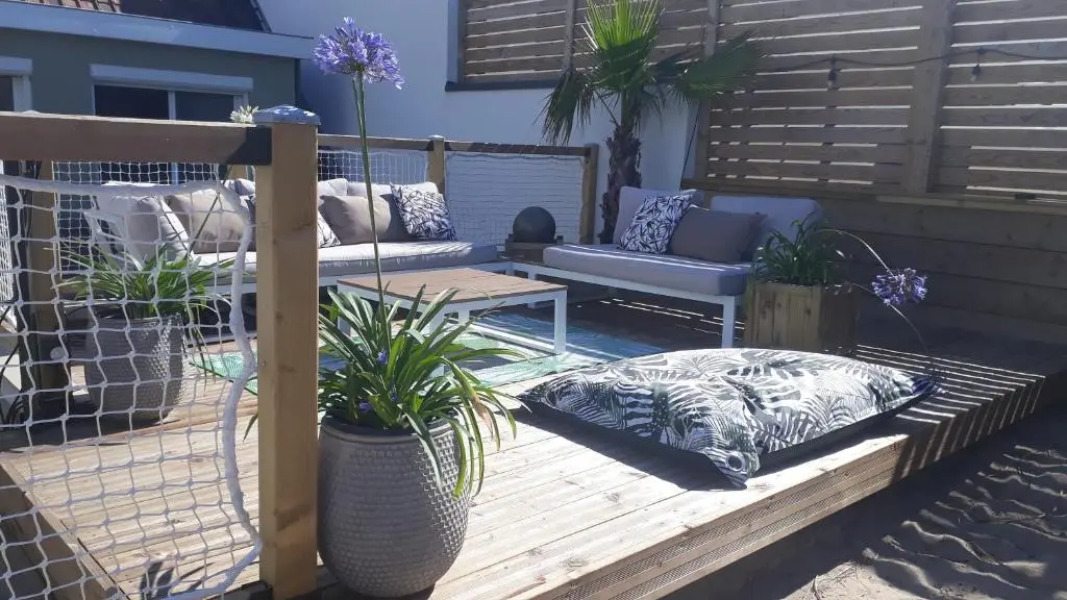 sangatte " Les pieds dans l'eau" maison front de mer pleine de charme Cap Blanc Nez Côte d'Opale