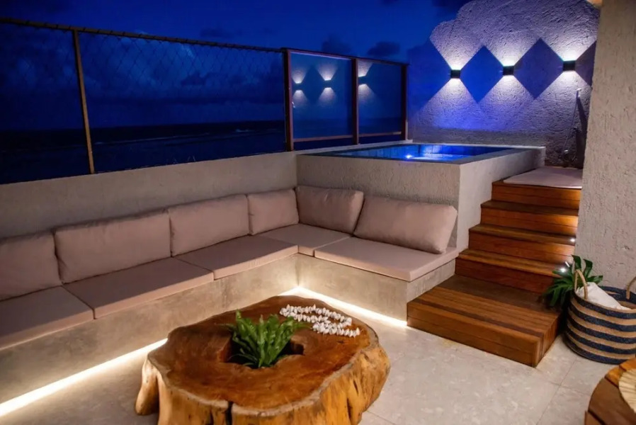 Cobertura Nica Beira-mar Barra Bali Resort