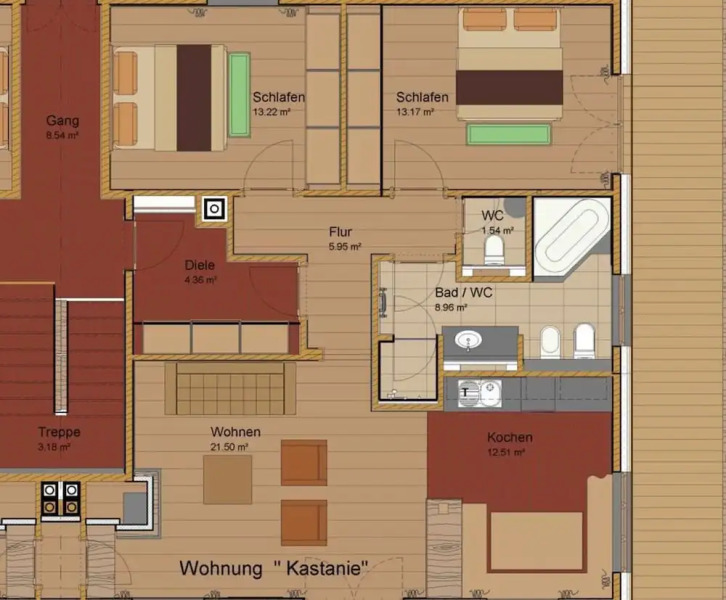 Chestnut in Chalet Bergerhoh