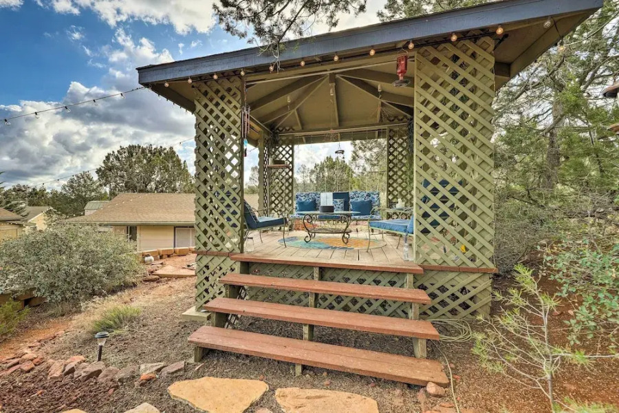 Gazebo & Fire Pit: Pet-friendly Payson Home!