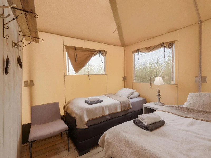 Cozy Tent Lodge in Pittem With Veranda,barbecue