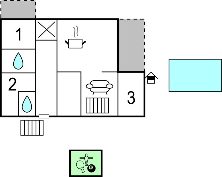 Nice Home in Marcana With Wifi and 3 Bedrooms