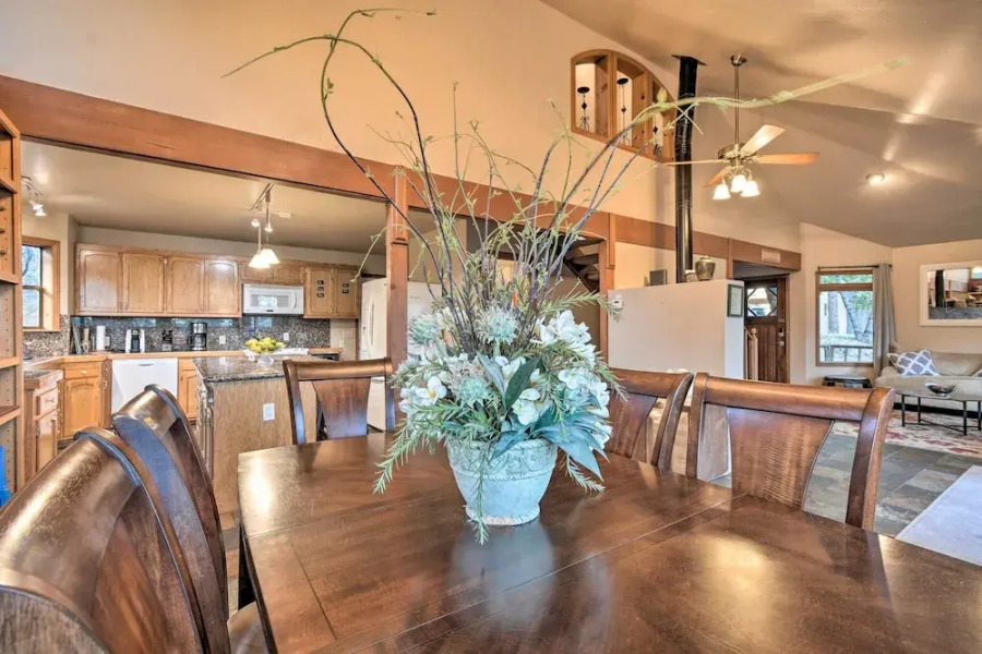 Deck + Grill: Mtn Haven in Stanislaus Nat'l Forest