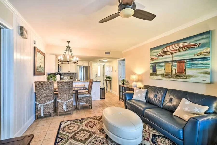 Luxe Villa w/ Spacious Patio, Steps to Beach!