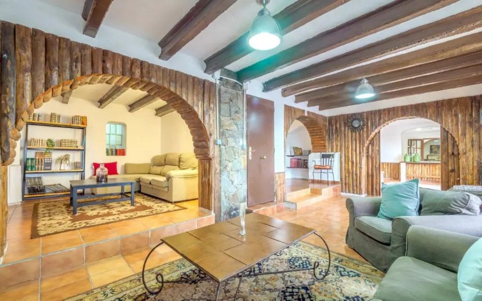 House with 5 bedrooms in Can Trabal with wonderful mountain view private pool enclosed garden 16 km from the beach