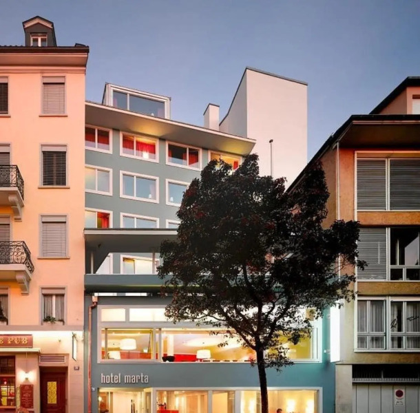 Hotel Marta - 1950’s architecture in Zurich’s vibrant old town, near main station