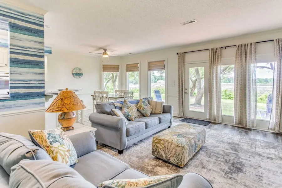 Walk to Marina: Pet-friendly Little River Home!