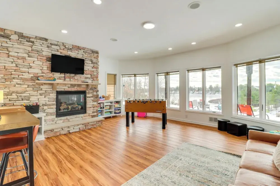 Deck & Lake View: Spacious Long Pond Home!