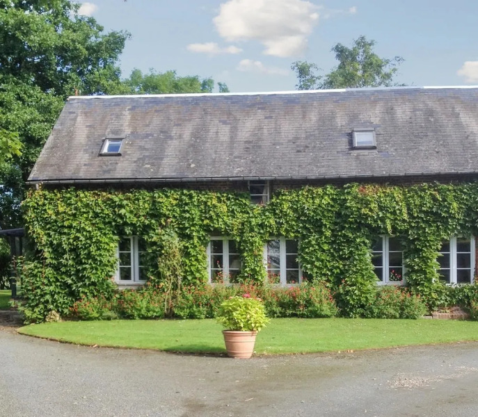 Delightful House in Annebault, Normandy, With Terrace and Lush Garden