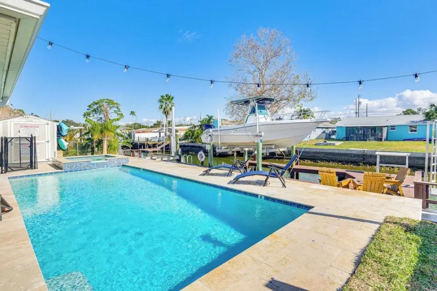 Spacious Canalfront Home w/ Pool ~ 1/2 Mi to Beach