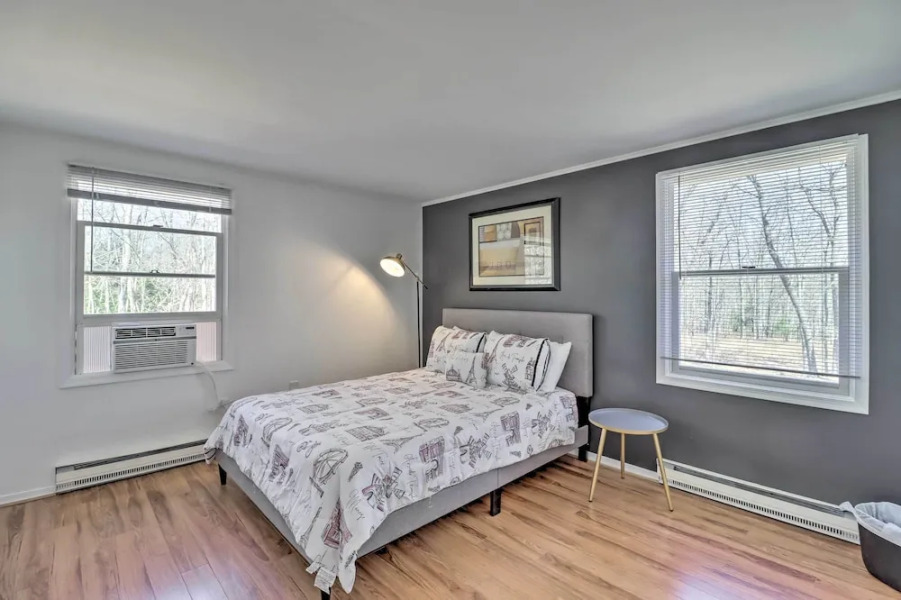 Sleek Albrightsville Home w/ Deck, Game Room