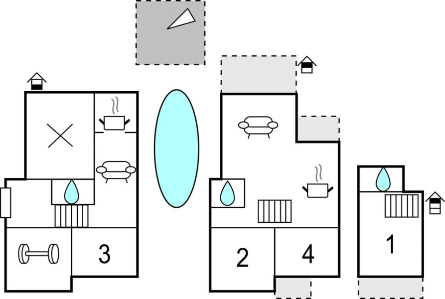 Nice Home in Pasman With 4 Bedrooms, Wifi and Outdoor Swimming Pool