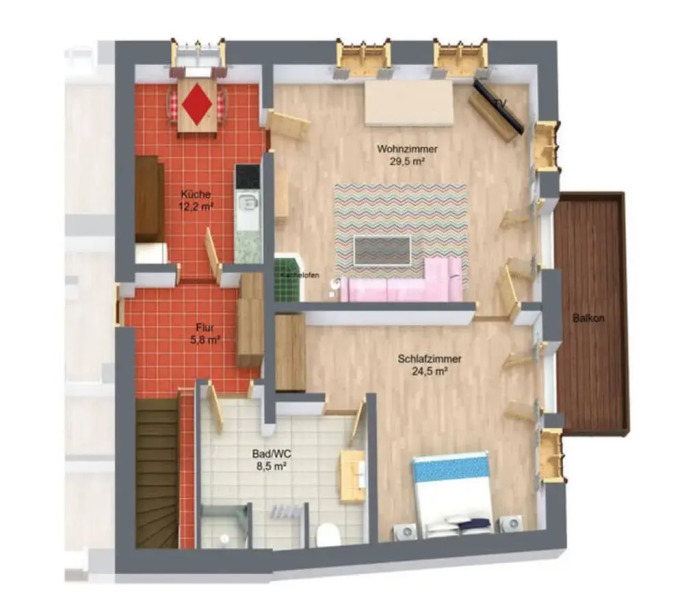 Hans in the Schusterhausl Apartment