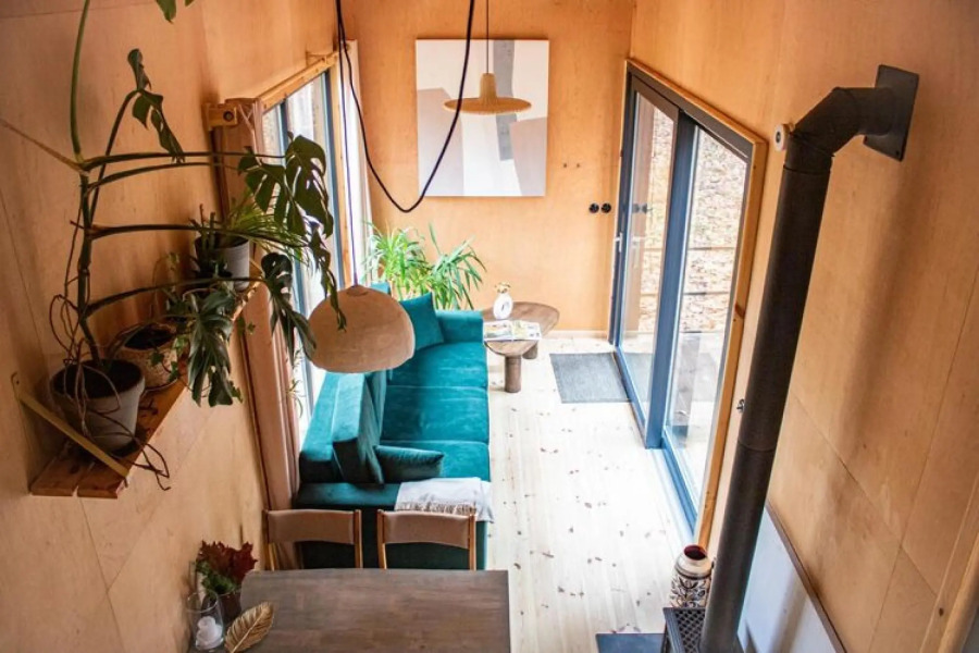 A holiday home in the woods for 4 people.