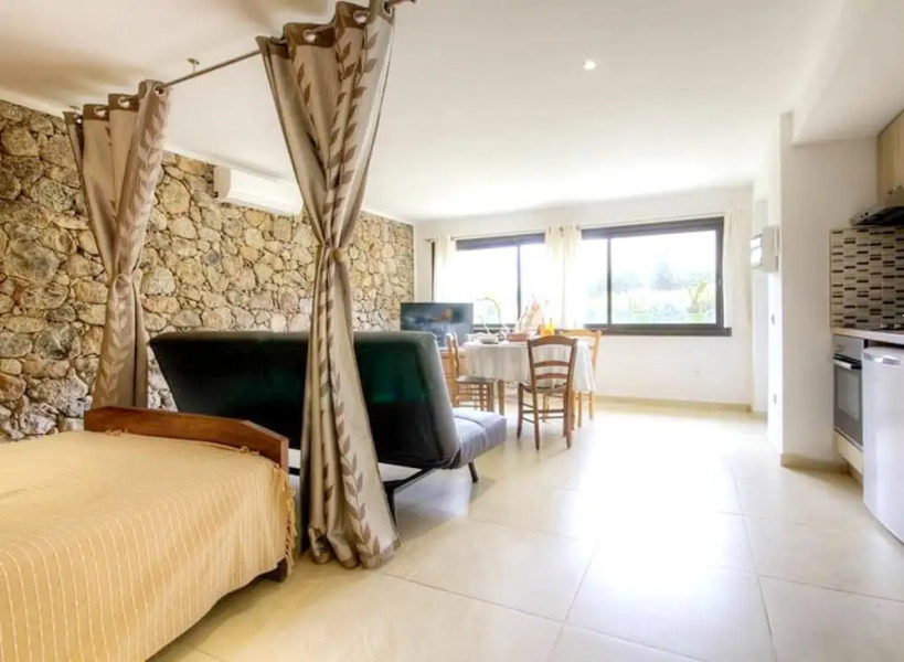 Studio in Moltifao, With Wonderful Mountain View, Furnished Garden and Wifi - 20 km From the Slopes