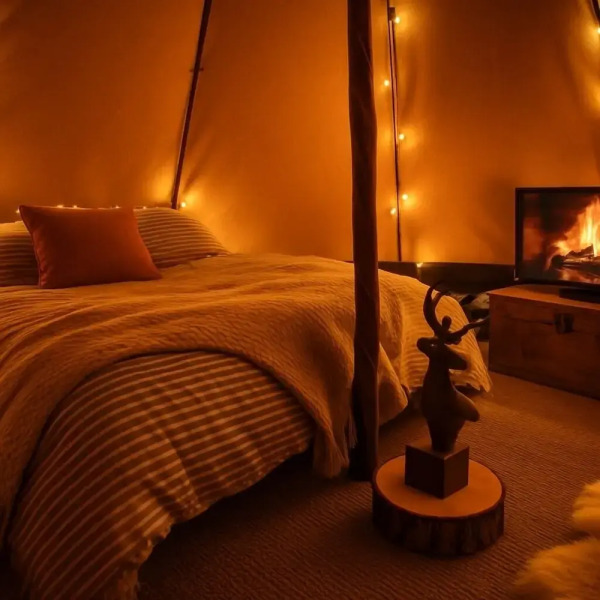Cozy Wigwam With Heating & tv