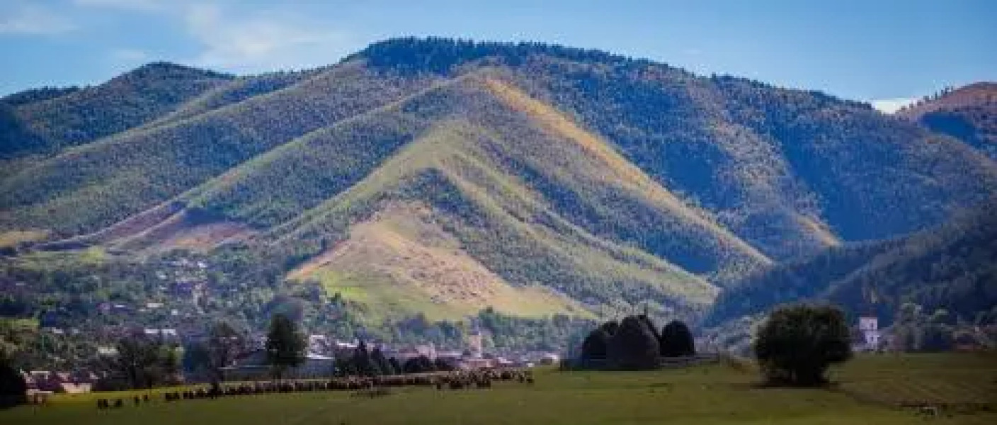 Picturesque Village in Transylvania