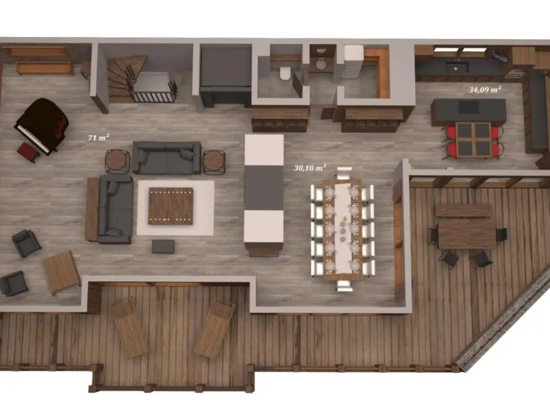 Chalet Méribel, 6 pièces, 12 personnes - FR-1-566-43