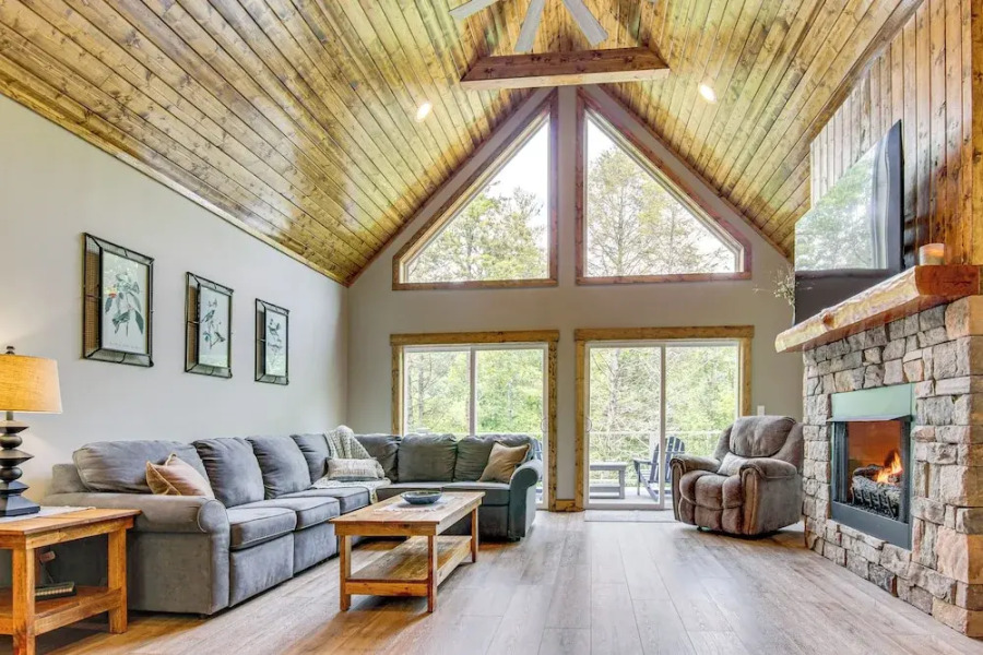 11 Mi to State Park: Home w/ Dock in Mill Spring!