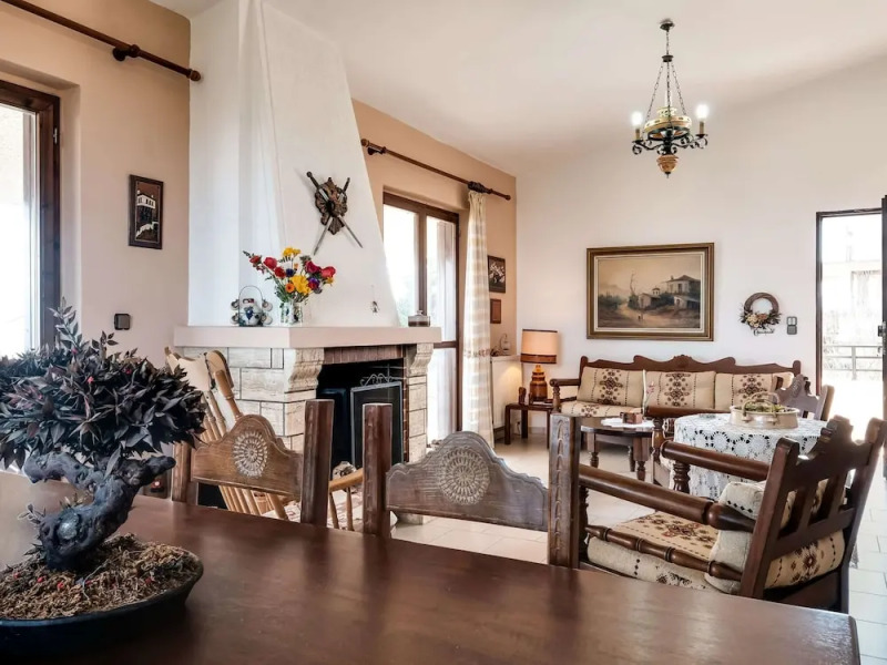 Holiday villa with incredible sea view in Paralia Avlidas