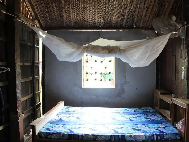 Peaceful Homestay in the Middle of Fruit Garden - Room With Four Double Beds