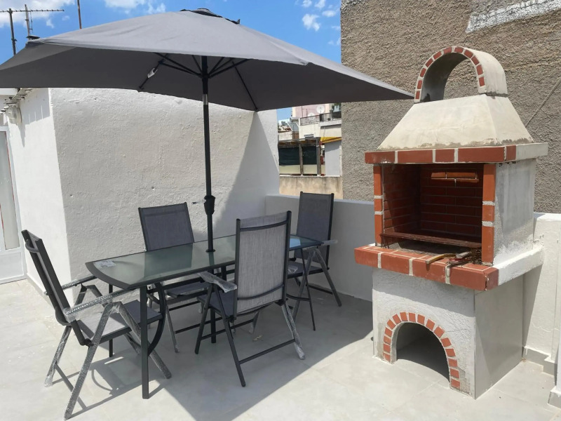 Roof garden apartment near Piraeus port & metro st
