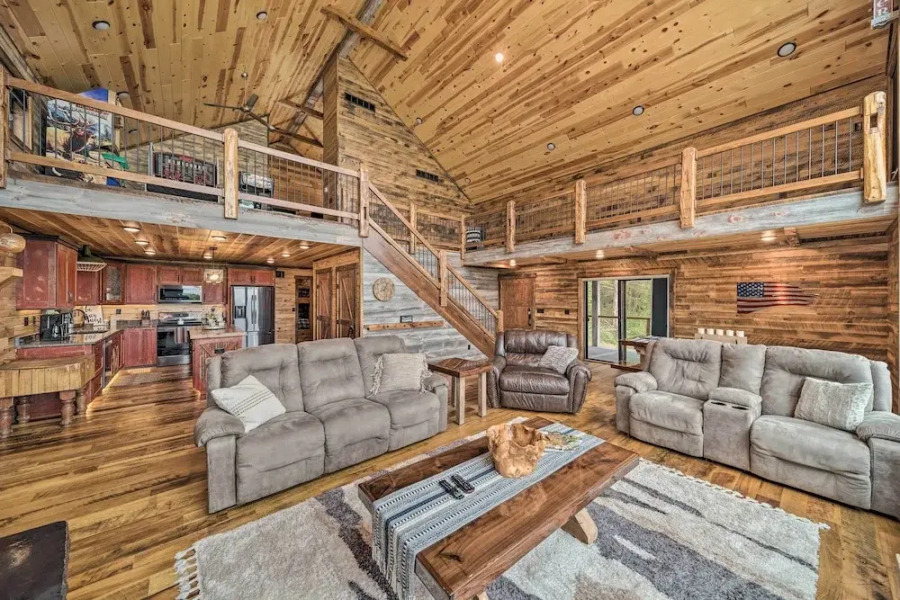 Galena Cabin w/ Wraparound Porch & Game Room!