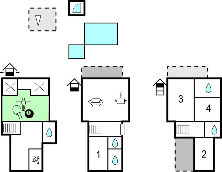 Awesome Home in Malinska with Outdoor Swimming Pool, Hot Tub & 4 Bedrooms