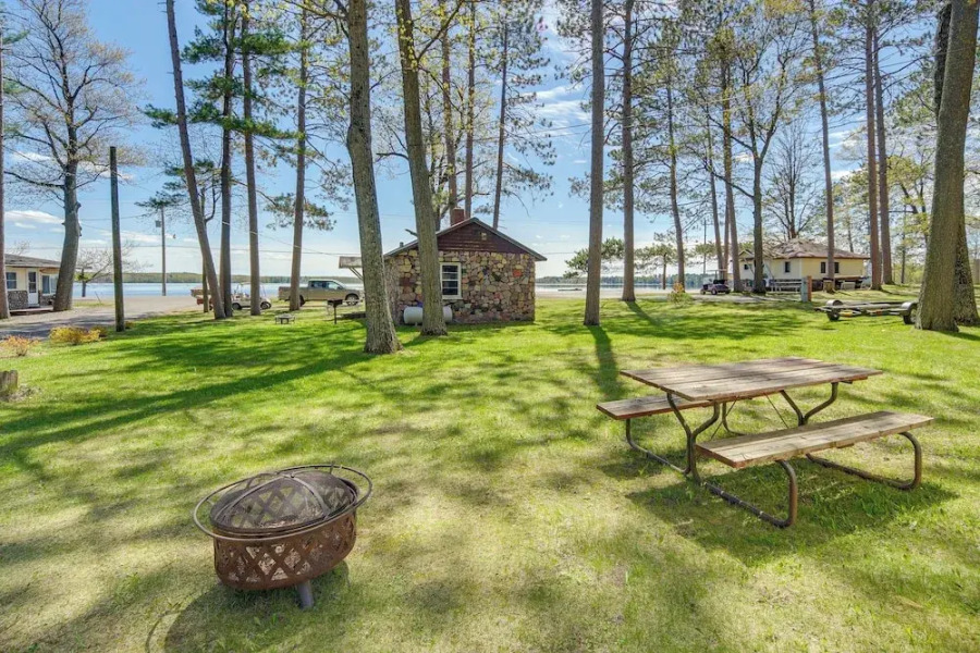 Rustic Cabin w/ Fire Pit, Steps to Sand Lake!