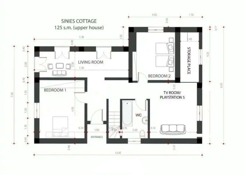 Sinies Stone Cottage - NE Corfu