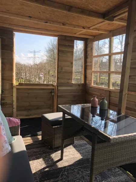 Pipowagen/chalet de oude rijn