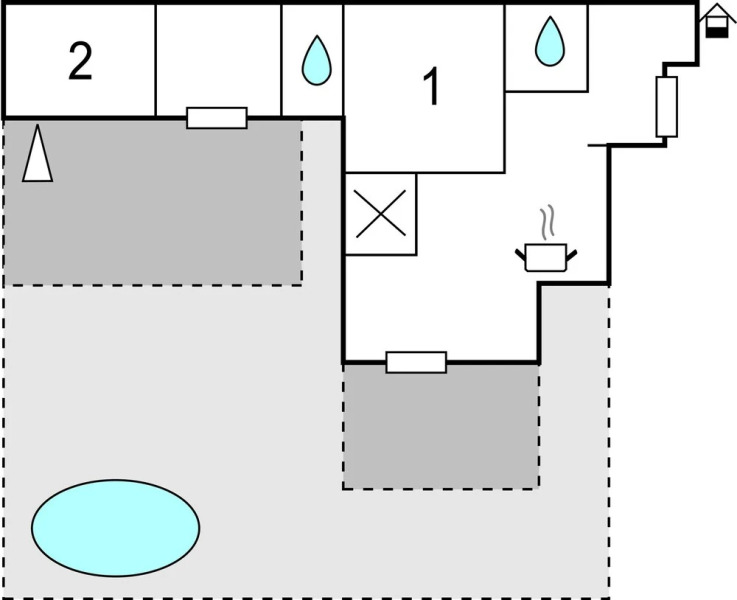 Stunning Home in Ivan Dolac With Wifi and 2 Bedrooms