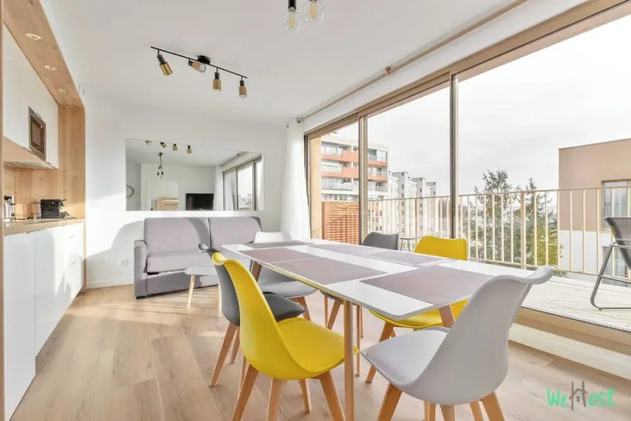 Pleasant Apt With Balcony-6p-close to Disney/paris