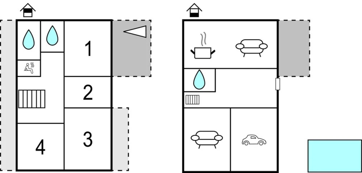 Nice Home in Srinjine With Sauna, Wifi and 4 Bedrooms