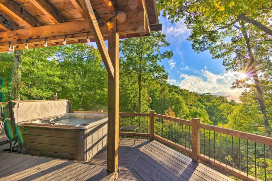 Peaceful Stony Point Getaway w/ Hot Tub & Views!