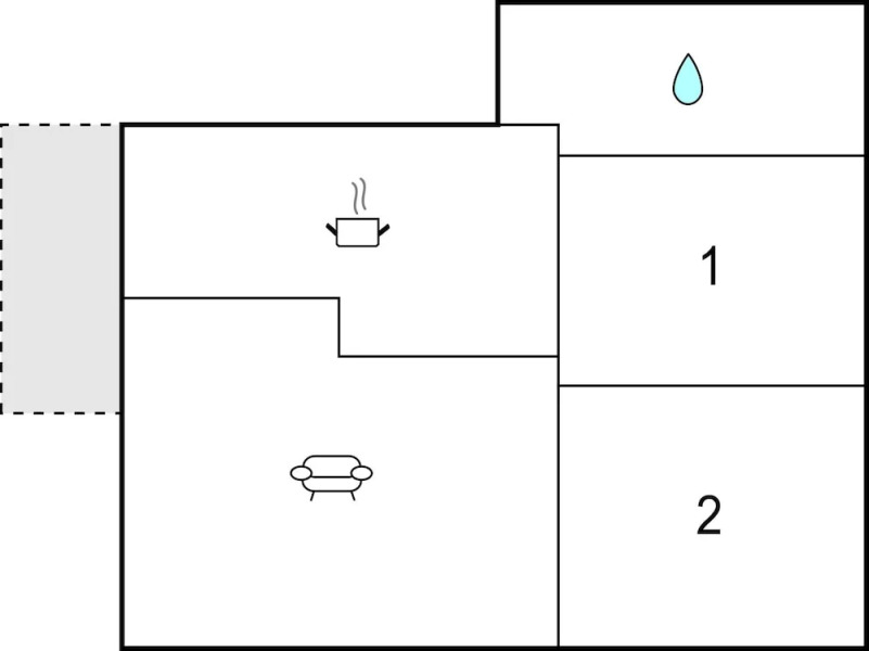 Nice Home in Hestra With 2 Bedrooms
