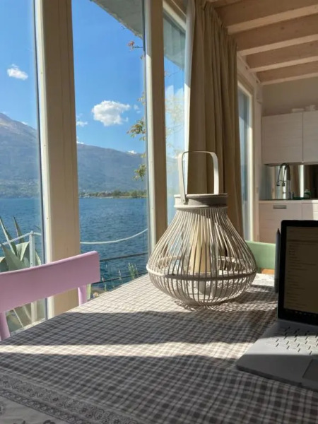 Unique waterfront private house at Como lake