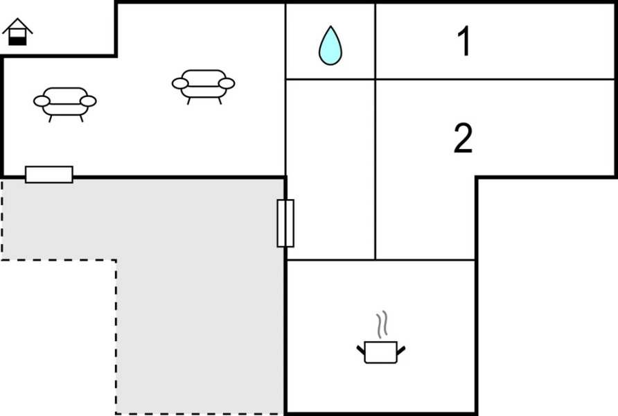 Amazing Home in Listerby With 2 Bedrooms and Internet