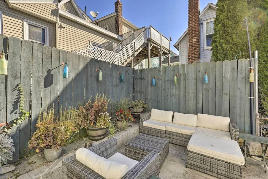 Pet-friendly Revere Getaway, Steps From the T!