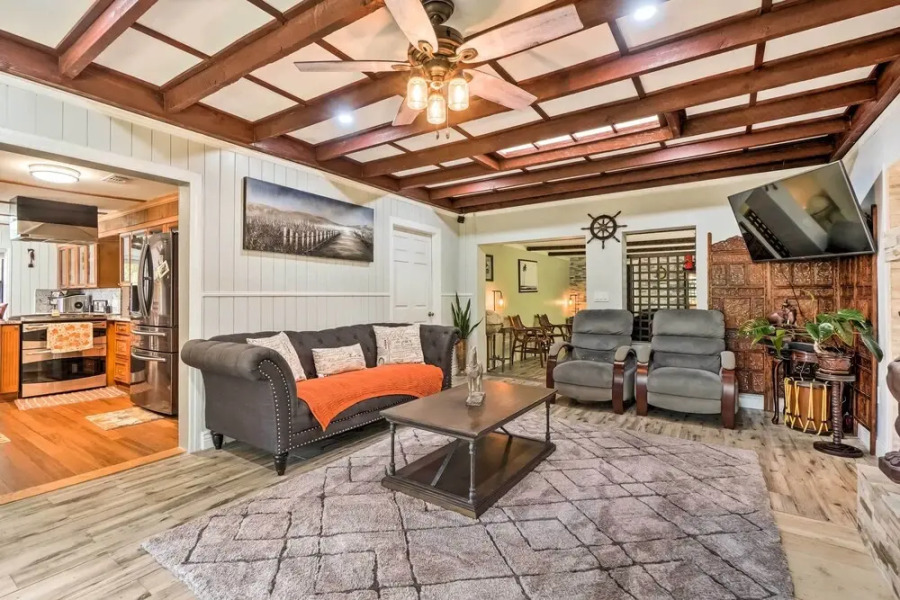 Lush Riverfront Escape w/ Private Boat Dock!